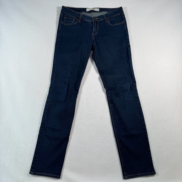 Abercrombie and Fitch Jeans Womens 29 Blue Skinny Low Rise Dark Wash Stretch - Picture 1 of 13